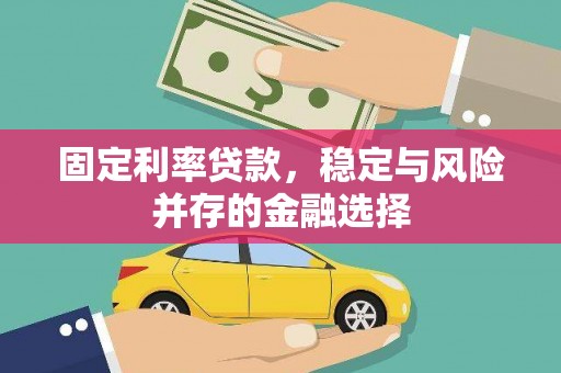 东区固定利率贷款，稳定与风险并存的金融选择