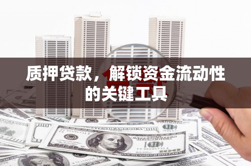 东区质押贷款，解锁资金流动性的关键工具