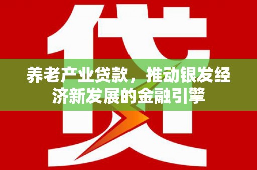 东区养老产业贷款，推动银发经济新发展的金融引擎