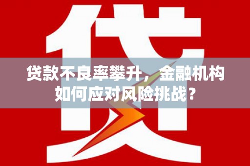 东区贷款不良率攀升，金融机构如何应对风险挑战？