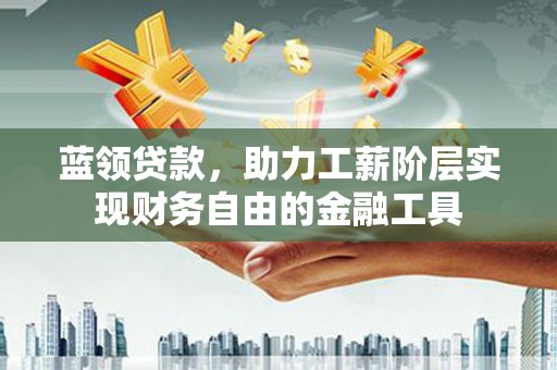 东区蓝领贷款，助力工薪阶层实现财务自由的金融工具
